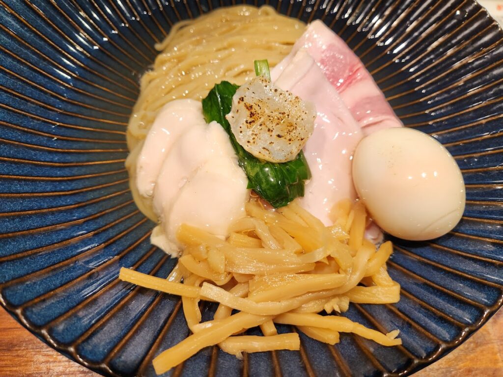 34.ほたて日和 特製帆立の昆布水つけ麺黒2